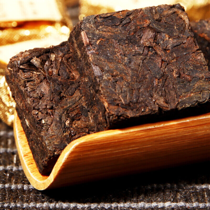 HelloYoung TeaPu'er Tea In Iron Box Health Black Tea 250g Top-Grade Pu-Erh Small Square Brick