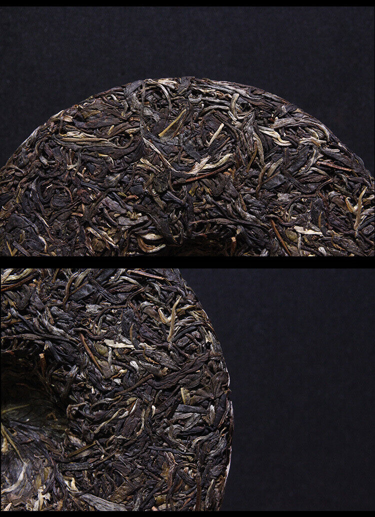 HelloYoung Yunnan Puerh Tea Scrape Wind Walled Puerh Tea Raw Tea Cake 357g/12.59oz
