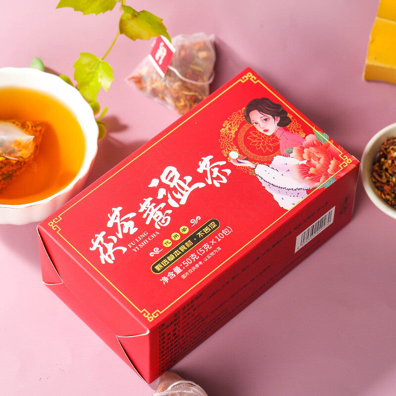 Poria Job's Tears Tea Triangle Bag Cassia Seed Orange Peel Job's Tears Tea