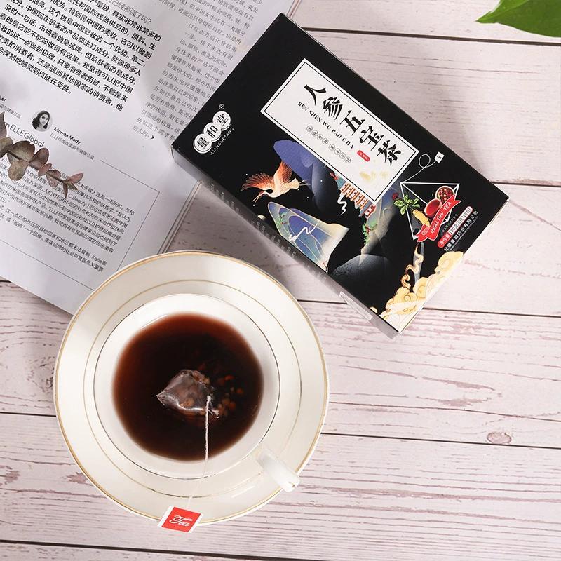Natural Guanghetang Men's Ginseng Wubao Ten Treasures Triangle Bag Scented Tea Secondary image