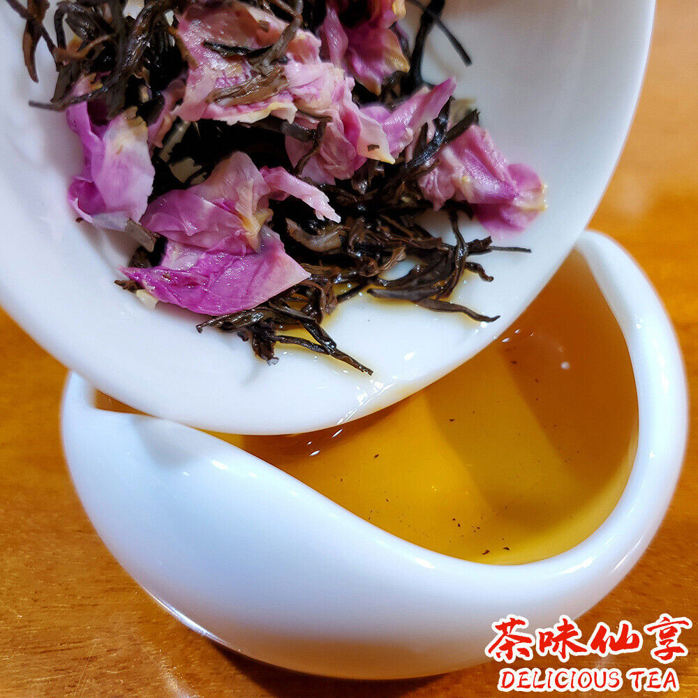 HelloYoung New Rose Tea Jiuqu Red Plum Longjing Heavy Rose Tea High Mountain Tea 10g