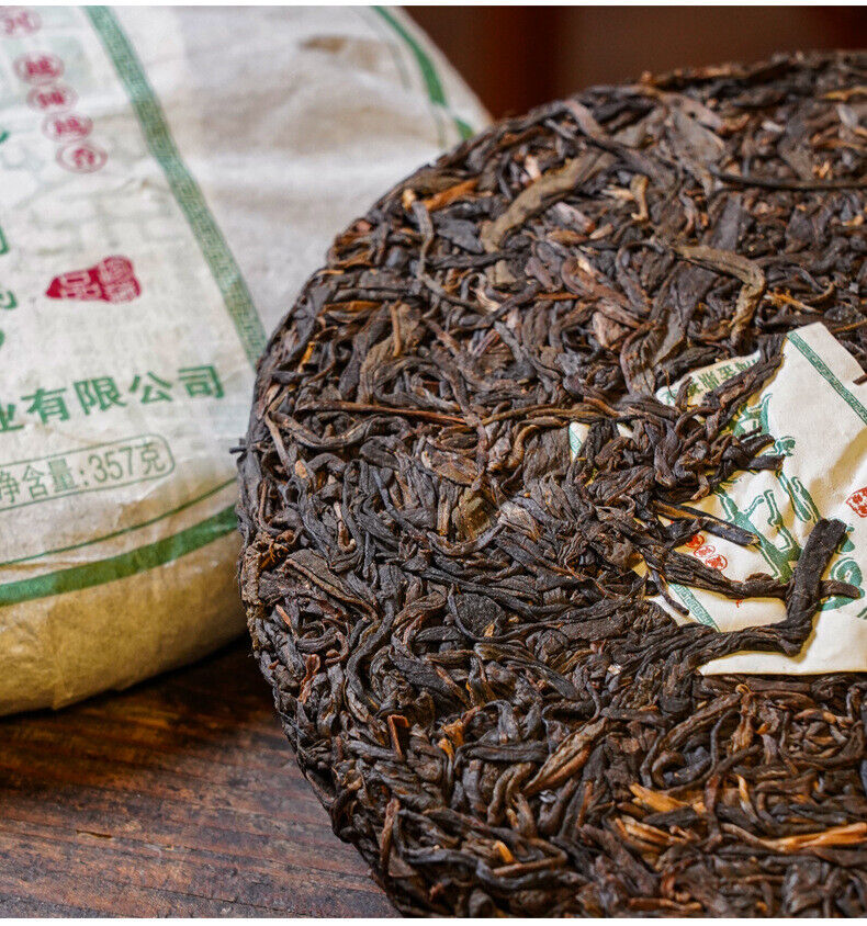 HelloYoung 357g Puerh Raw Tea Cake Menghai Raw Tea Cake Yunnan Pu'er Tea