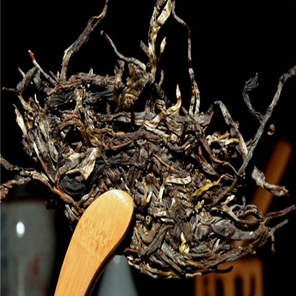 HelloYoung Lao Ban Zhang Aged Puerh Tea 茶 Chinese Yunnan Cha Pu-erh Tea Sheng Puer Tea 357g