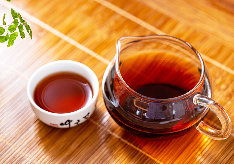 250g Menghai Banzhang Yunnan Pu'er Tea Aged Brick Ripe Cake Old Brick Tea