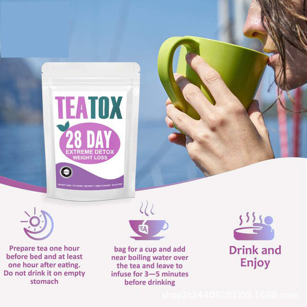 Organic Herbal Tea 28 Day Detox Slim Flat Tummy Tea Bags