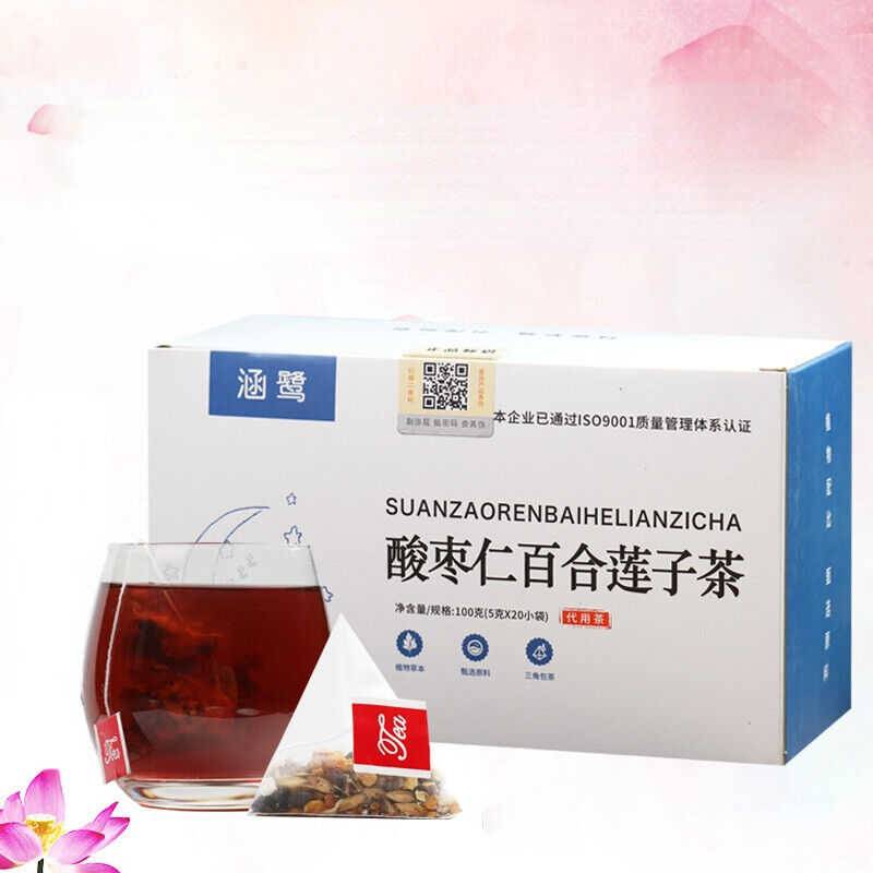 HelloYoung Organic Suanzaoren Lianzi Herb Tea Jujube Seed Lotus Tea Healthy Herbal Tea 100g Main image