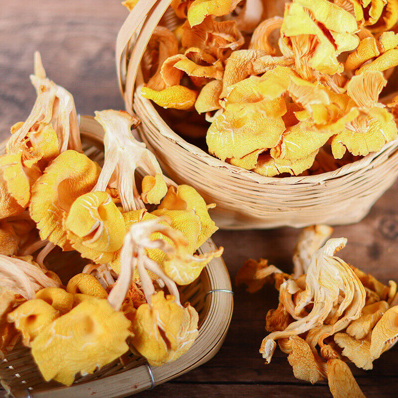 80G  Yunnan Specialty Chanterelles  Dried Yellow Silk Mushrooms Edible Mushroom