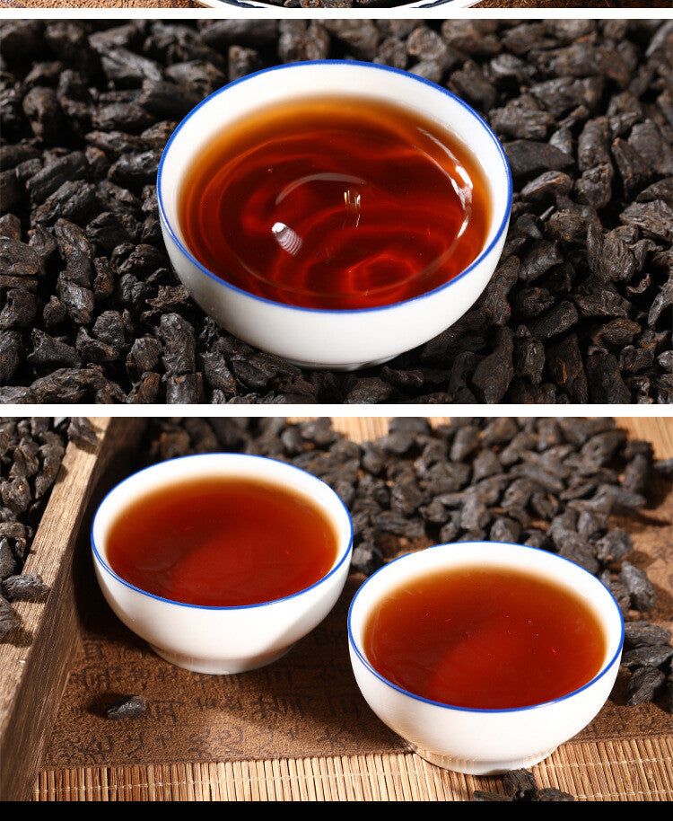 Menghai Old Tea Yunnan Pu'er Tea Glutinous Rice Fragrant Tea Fossil Ripe Tea