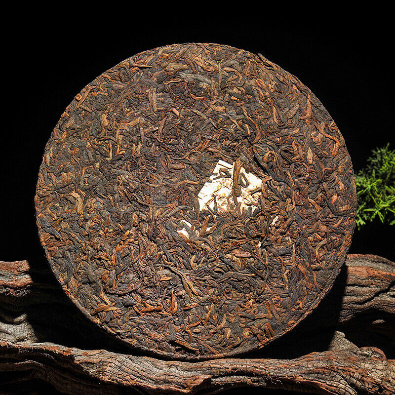 HelloYoung 357g Brown Mountain Ancient Tree Ripe Tea Cake Yunnan Pu'er Ripe Tea Secondary image