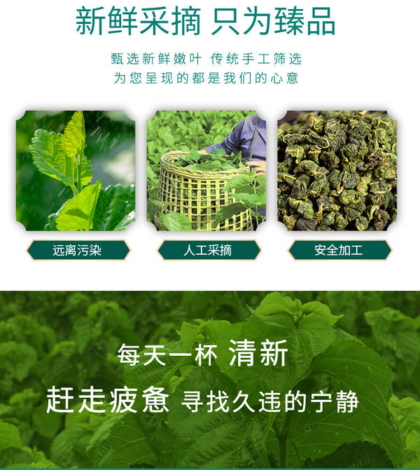 Organic Mulberry Leaf Tea Granules Frosty Leaves 100g Herbal Tea Trendy