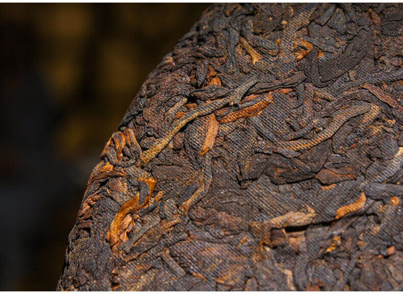 HelloYoung 357g Yunnan Pu'er Ripe Tea Cake Tea Ma Bang Gong Cakes Aged Pu'er Tea Cake