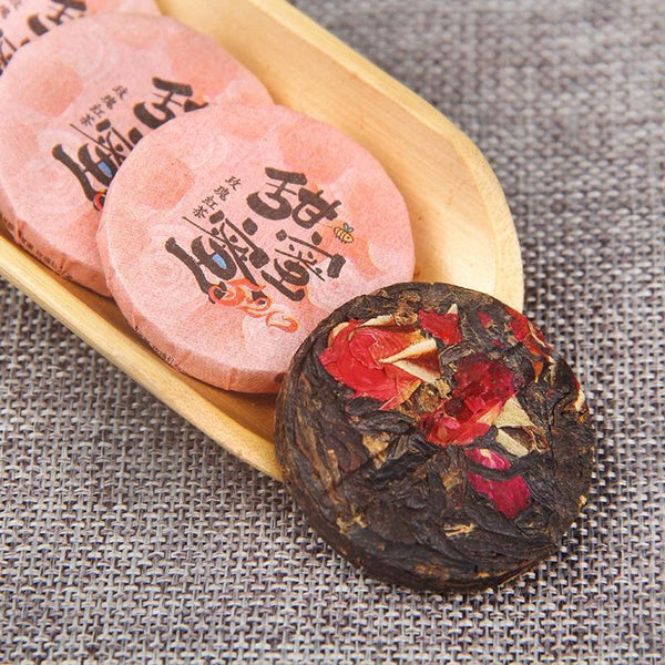 500g Dianhong Sweet Rose Xiaoyu Cake Tea Yunnan Rose Black Tea Xiaotuocha Cake