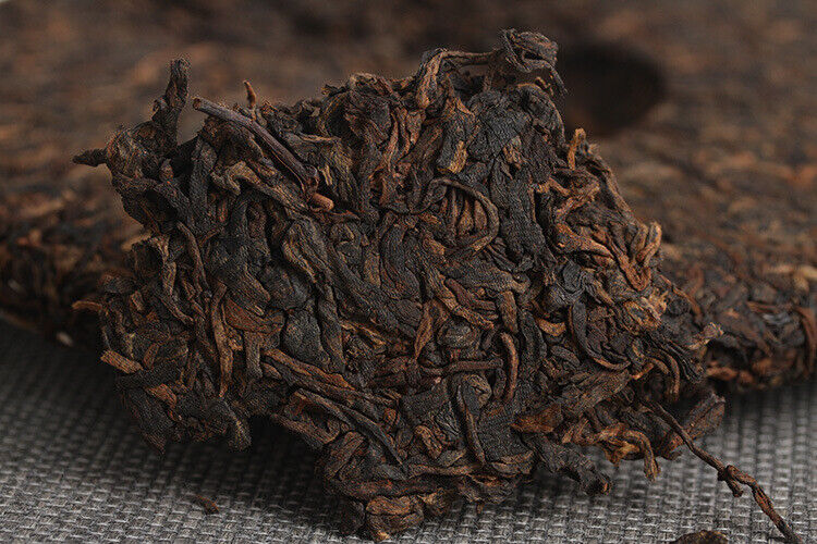 HelloYoung 357g Yunnan Pu'er Tea Banzhang Golden Buds Pu'er Ripe Cake Seven Seeds Cake Tea