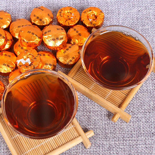 HelloYoung Pu-erh Tea Mini Tuocha Pu-erh Ripe Tea 500g Pu-erh Orange Tea