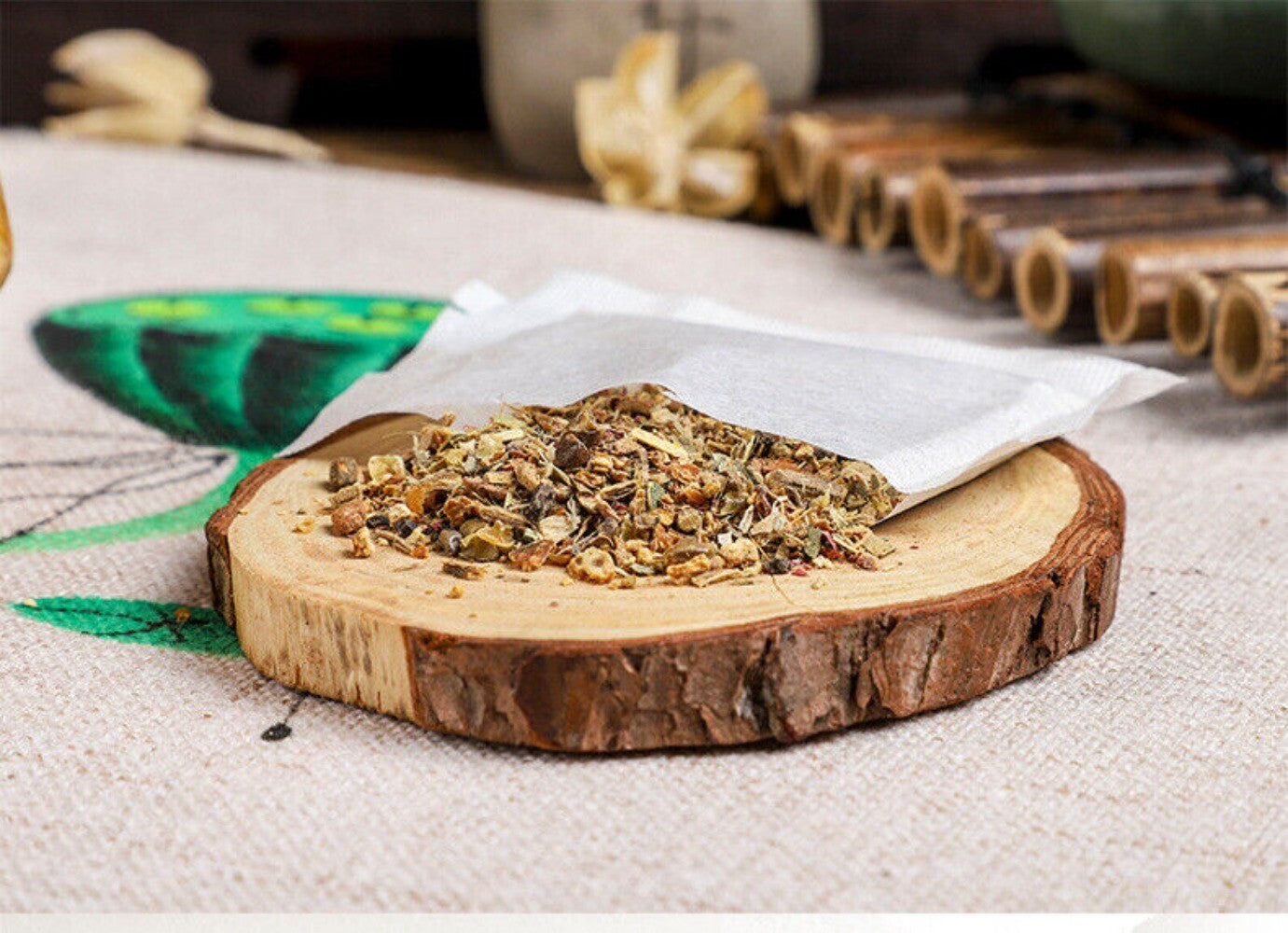 Winter Melon Lotus Leaf Rose Cassia Seed Herbal Tea Bags Natural Blend