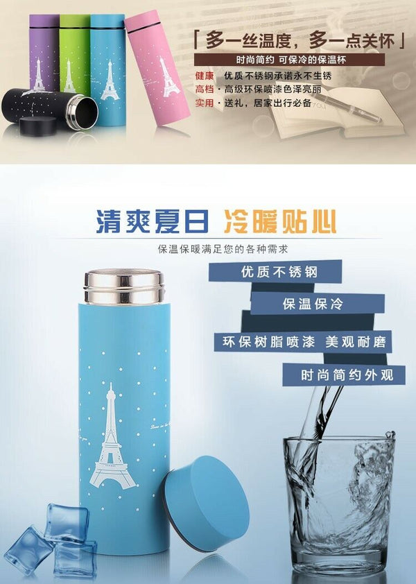 Straight Sport Bottle Travel Camping Stainless Steel  Insulating Bottle Portable