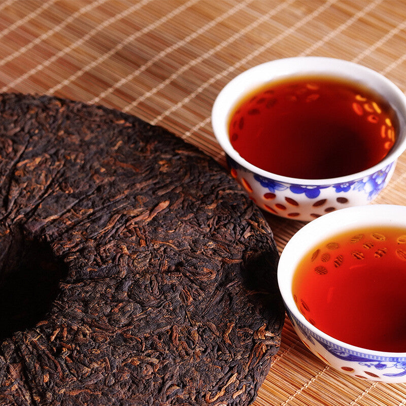 357g Pu Erh Tea Ripe Tea Big Tree Tea Cake Yunnan Pu‘er Tea Zodiac Tea Cake