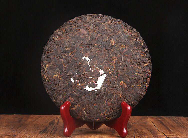 HelloYoung 357g Puerh Ripe Tea Cake 普洱茶熟茶 金毫熟茶饼易武正山茶金易武饼茶
