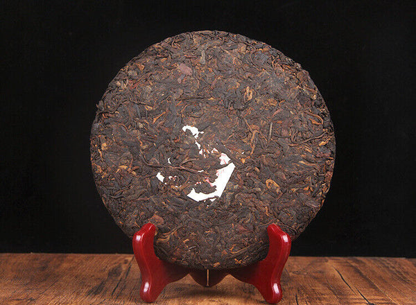 HelloYoung 357g Puerh Ripe Tea Cake 普洱茶熟茶 金毫熟茶饼易武正山茶金易武饼茶