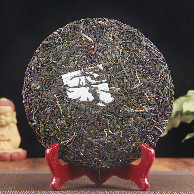 HelloYoung 357g Top Pu'er Raw Tea Menghai Authentic Ancient Tree Pu-erh Tea Brick Green Tea