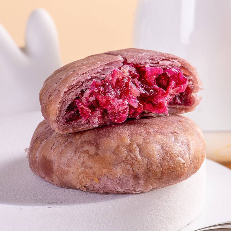 Yunnan Flower Cake Popular Snack Oatmeal Matcha Rose Sweet Potato Breakfast