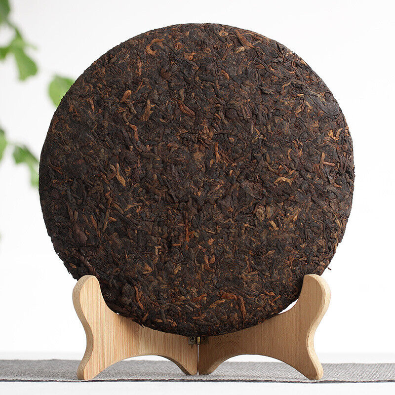 HelloYoung 357g Yunnan Puerh Ripe Tea Dry Storage Ripe Tea Menghai Flavor Seven Seed Cake
