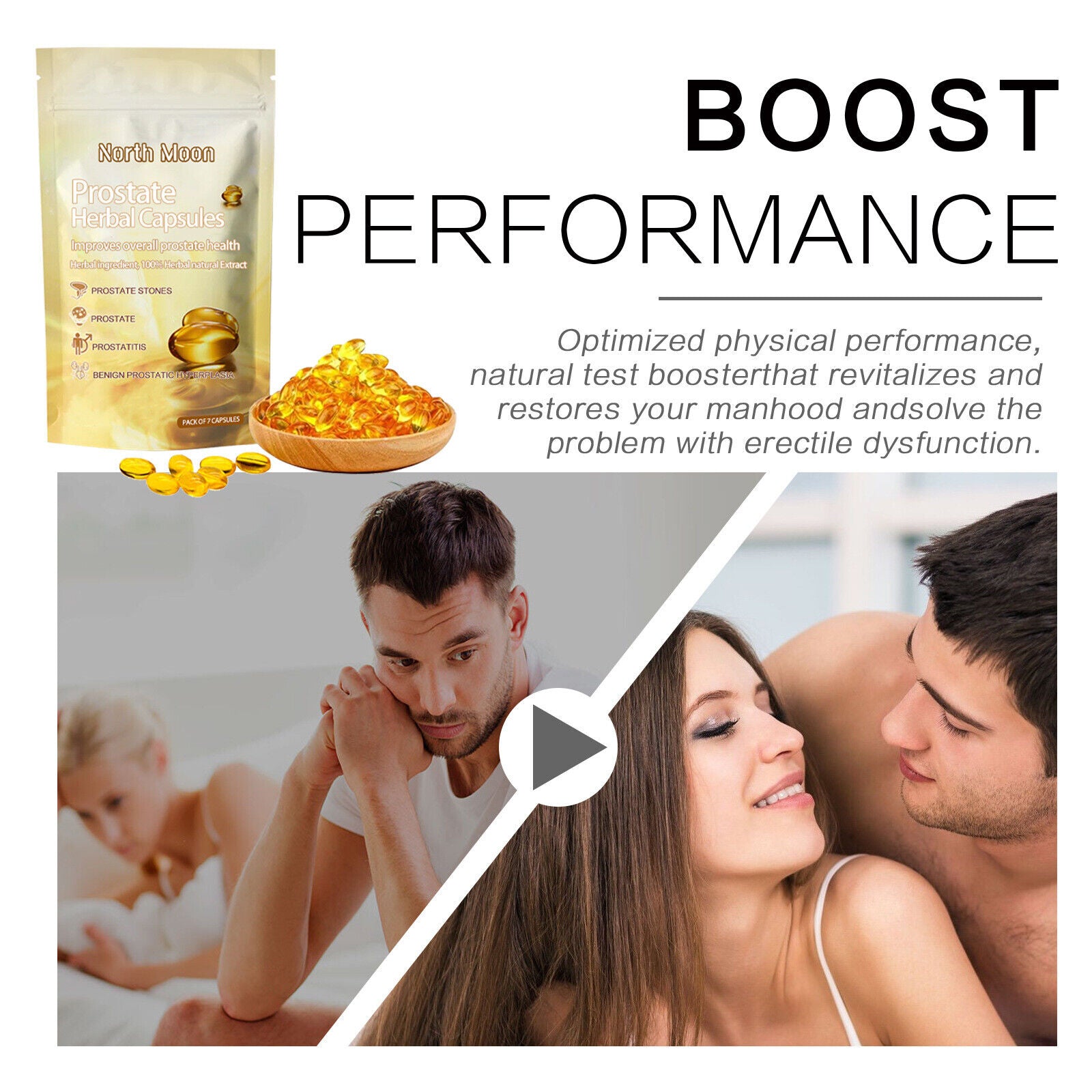 Premium Prostate Herbal Capsules Relieve Men's Discomfort and Nourish Kidney