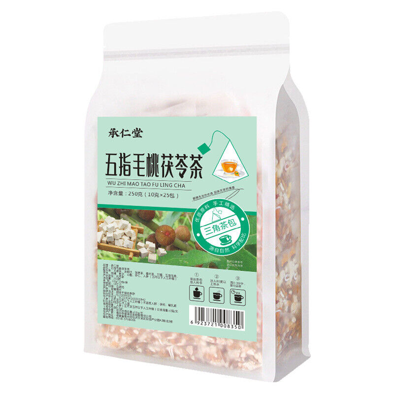 HelloYoung 25 packs of 250g Five Finger Peach Poria Cocos Soil Poria Cocos Grab Dragon Tea Main image