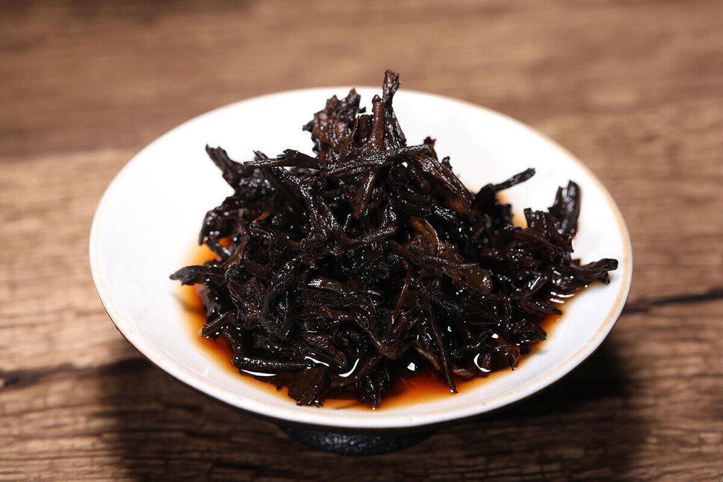 HelloYoung 357g Yunnan OldPanzhang Puerh Ripe Tea Cake Menghai Flavor Pure Material