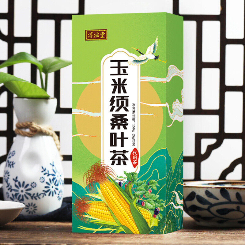 HelloYoung 150g/30bags mulberry leaf tea corn husk lower blood pressure health care tea bag