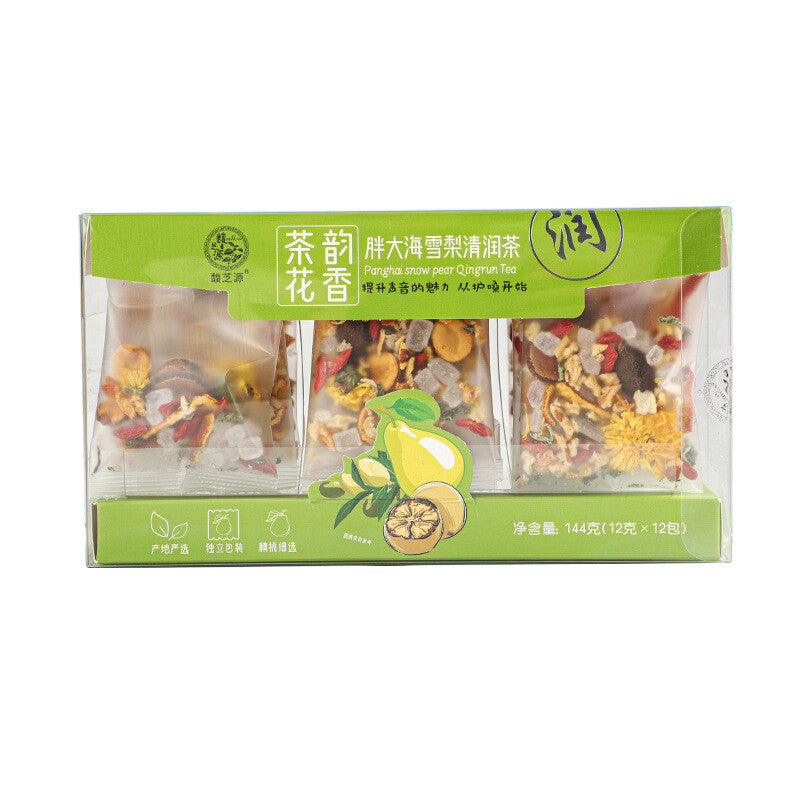 Luo Han Guo Pear Herbal Tea Bags Throat Soothing Moisturizing Sweet Drink Main image