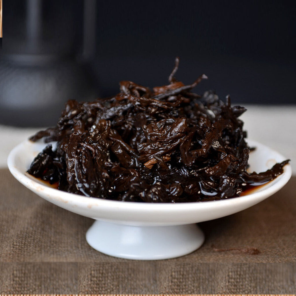 HelloYoung 357g Premium Cooked Pu-erh for Collection Yunnan Handmade Organic Puer Tea Cake