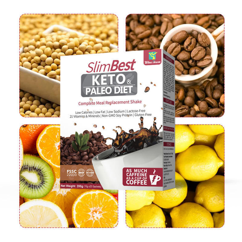 Natural Slimming Keto Coffee Diet Weight Loss Herbal Detox Instant Coffee 10g*20