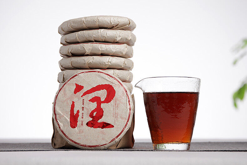 HelloYoung 100g Yunnan Puerh Tea Menghai Ripe Tea Run Cakes Big Tree Small Cakes Ripe Tea