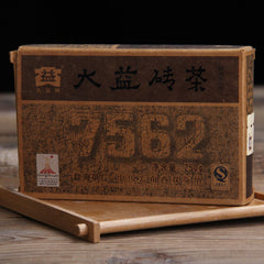 HelloYoung 7562 Yunnan Menghai Dayi Pu-erh Tea Brick Ancient Tree Ripe Puer Tea Brick 250g