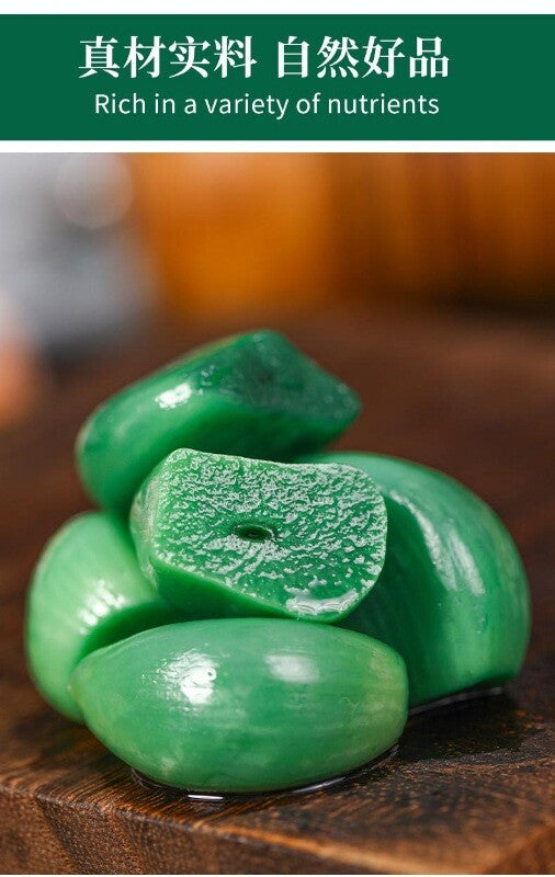 Authentic Laba Garlic Pickled Green Garlic - Sweet & Sour Vinegar Pickled Garlic