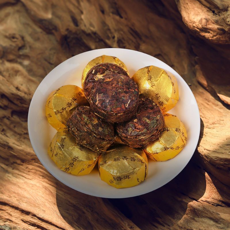 Compressed Pu'er Tea Mini Puer Tea Original Flavor Pu'er Tea Cooked Tea 500g Secondary image