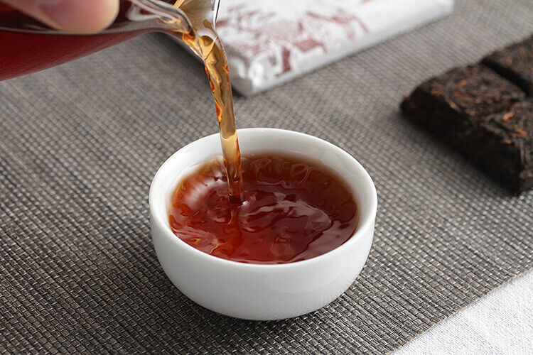HelloYoung 50g Yunnan Pu'er Icelandic Mellow Old Tree Ripe Chocolate Tea Brick Spring Tea