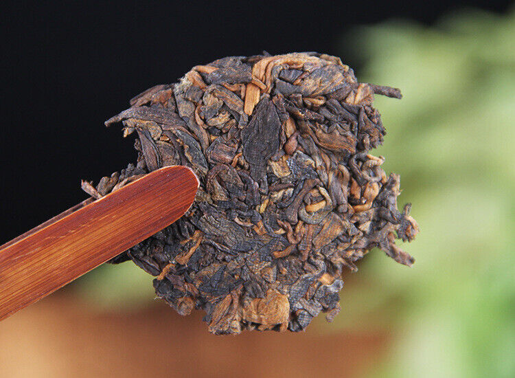 HelloYoung 100g Pu'er tea cake Brown Mountain seven cakes round tea ripening small cake tea