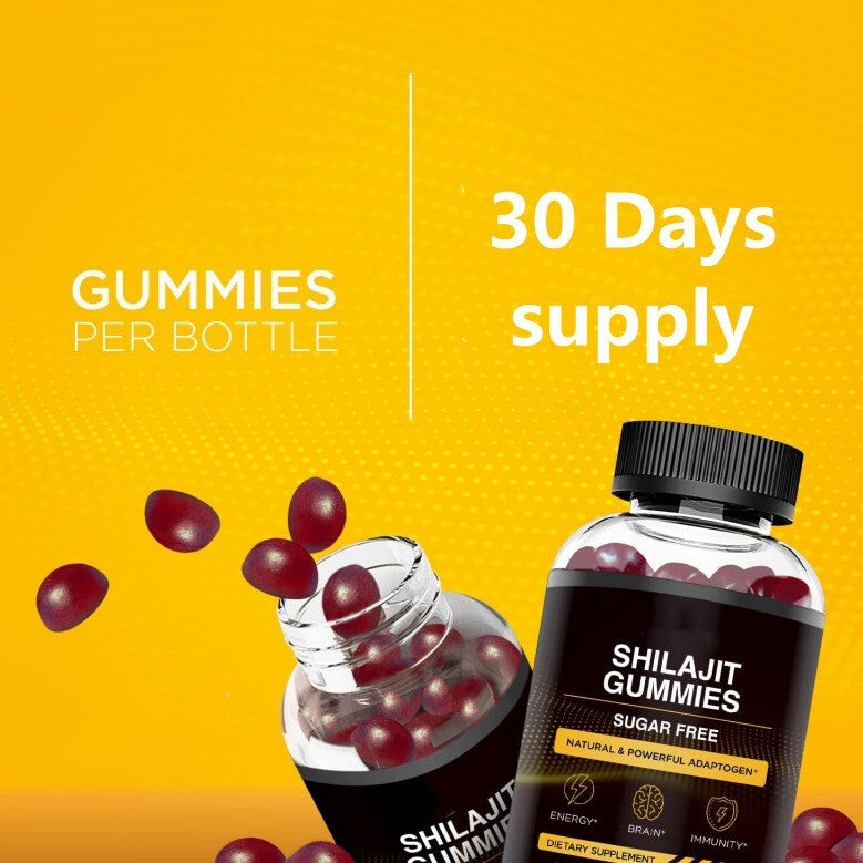 Fulvic Acid NonGMO 60 Gummies Pure Shilajit 1000mg Asphaltum Naturally Occurring