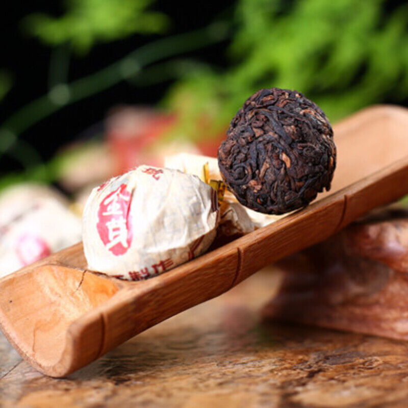 HelloYoung Pu-Erh Tuocha Big Leaf Species Pu'er Ripe Tea Fermented Pressed Black Tea 500g