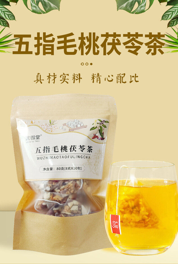 Ficus Hirta Poria Tea Triangle Bags Herbal Blend Coix Seed Buckwheat