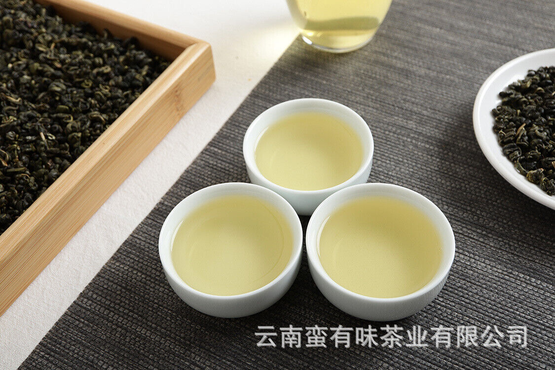 HelloYoung 500g bag Yunnan Yunnan Green Tea Puerh Tea Bi Luo Chun One bud and two leaves