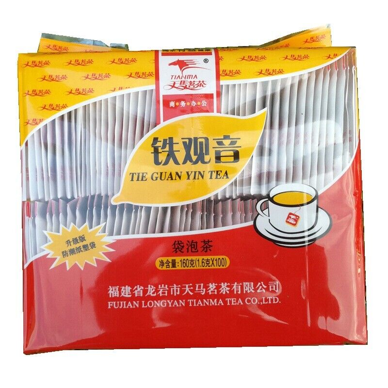 HelloYoung Green Tea Bags Disposable Tea Bags 100 sachets per bag 160g