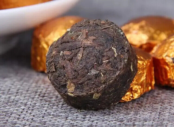 Fermented Tea Cake Compressed Pu-erh Tea Yunnan Shu Puer Tuocha 500g per Bag