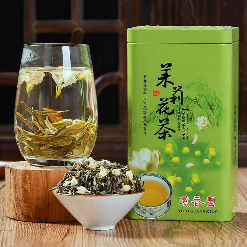 HelloYoung Aromatic Drink 250g-500g Premium BulkJasmine Tea Canned Jasmine Gift Flower Tea