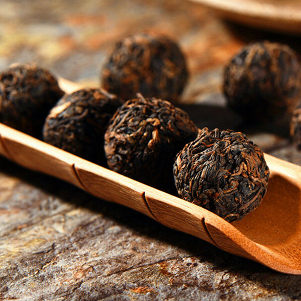 HelloYoung Cooked Tea Black Puerh Tea Premium Puer Tuo Cha Dragon Ball Mini Oyster Yunnan