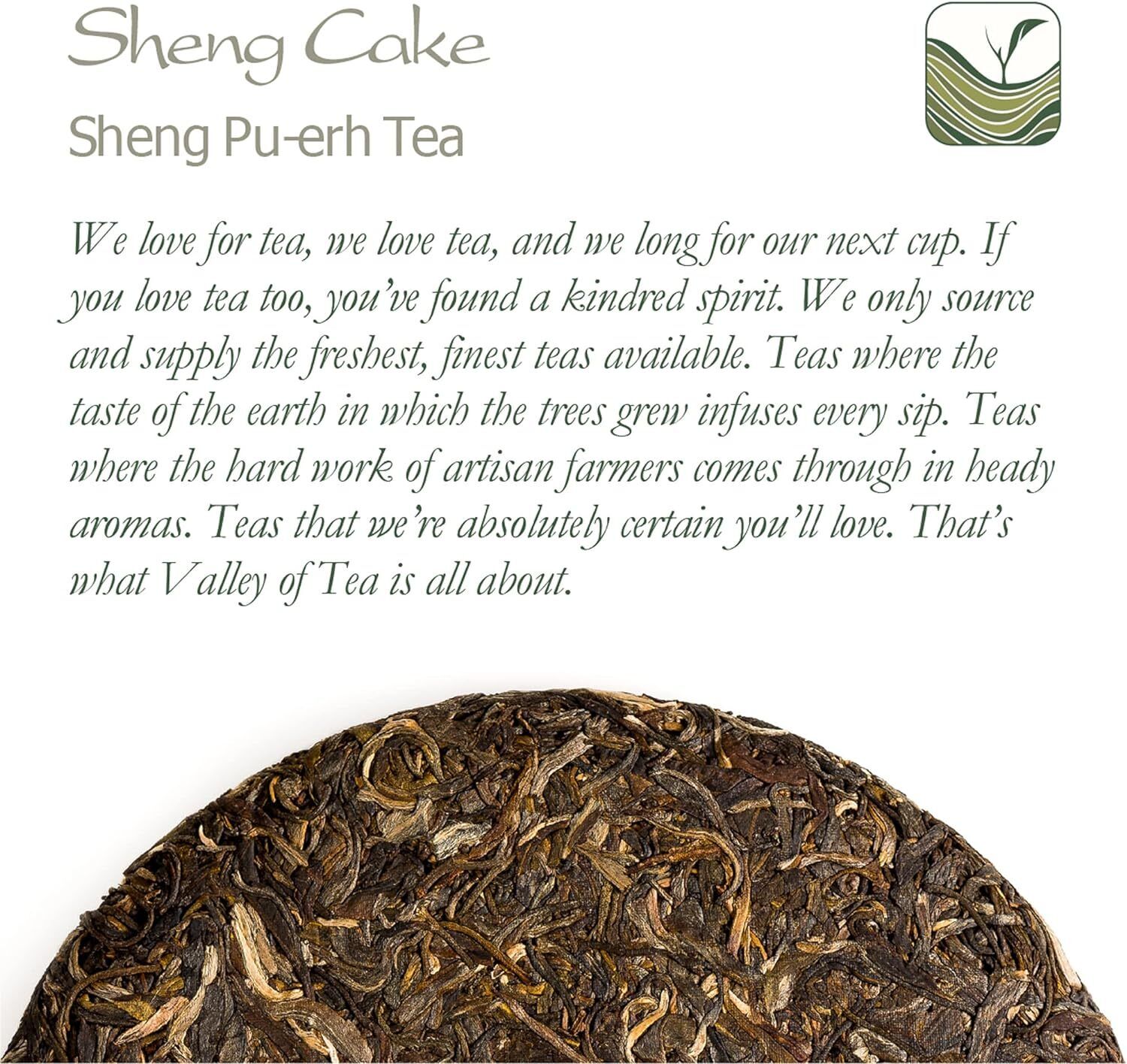 Pu-erh Sheng Tea Cake Raw - Pressed Tea Perfect for Aging - Puer Naked Tea 357g Secondary image