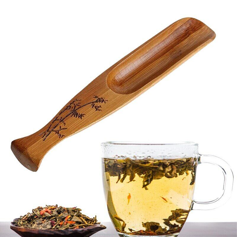 Tea Scoop Bamboo Coffee Black Tea Powder Spoon Teaspoon Teaware Tea Accessories
