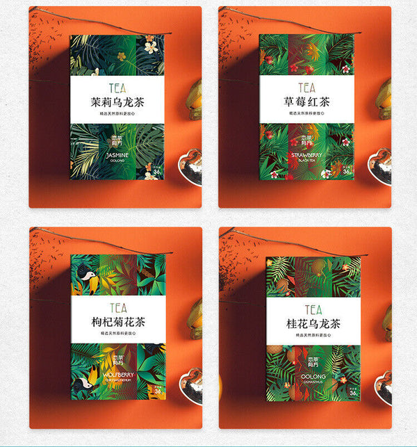 HelloYoung Honey Peach Oolong Tea Triangle Tea Bag White Peach Oolong Tea Bag 100 Packs